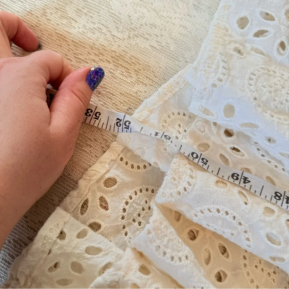 Cleobella Karina eyelet tiered ruffle romantic maxi dress - Picture 6 of 11